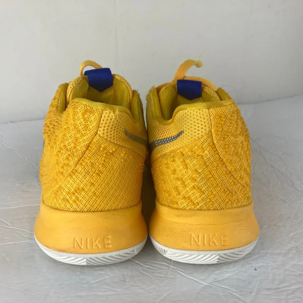 Nike Kyrie 3 Basketball Shoes Kids 7Y Yellow Blue Womens 8.5 Athletic Streetwear